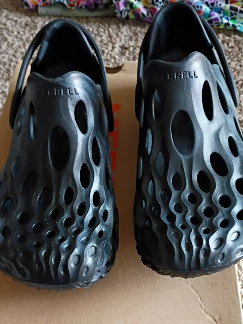 Merrell Black Vented Slip-On Water Clogs